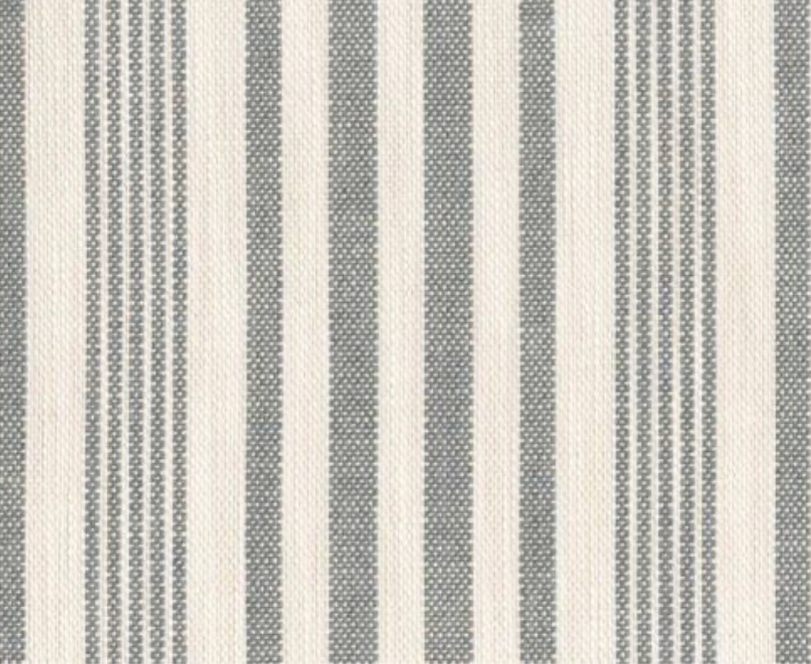 PERENNIALS INDOOR OUTDOOR UPHOLSTERY FABRIC PORTOFINO VARIEGATED STRIPE FOG