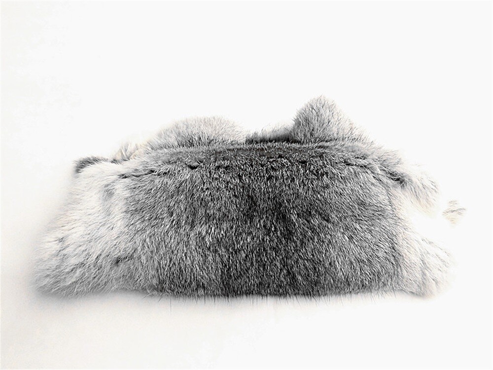 High Quality Soft Natural Gray Rabbit Skin Pelt Real Fur Craft Decro 8-14” US