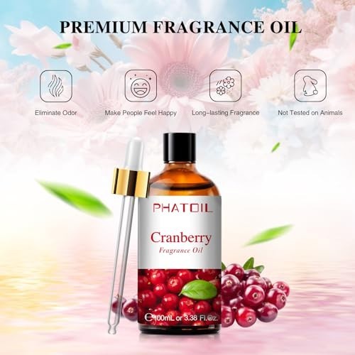 Cranberry Fragrance Oil 100ml Aromatherapy Diffuser Candle Soap Making Long