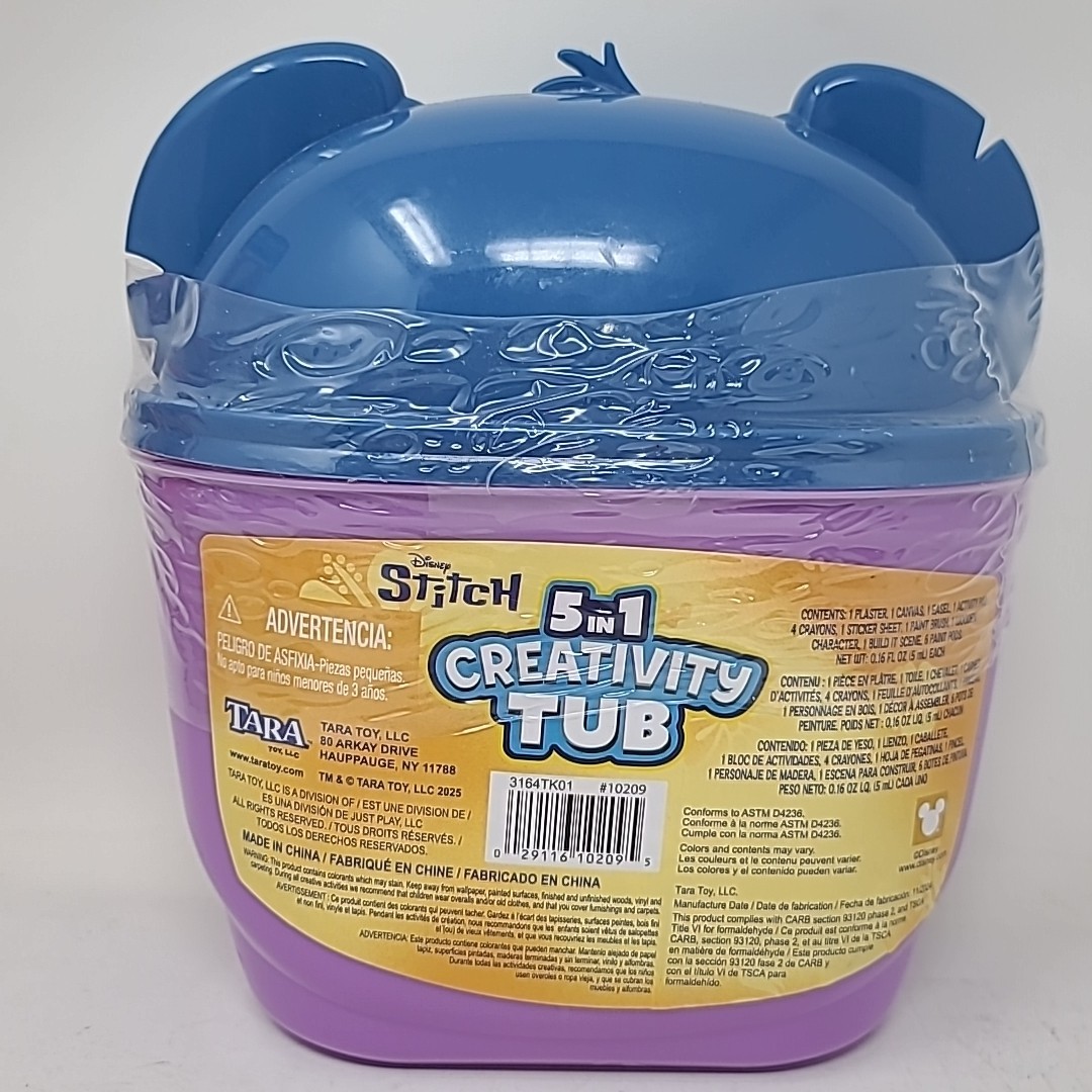 NEW Stitch 5 in 1 Creativity Tub Toy Painting Activity