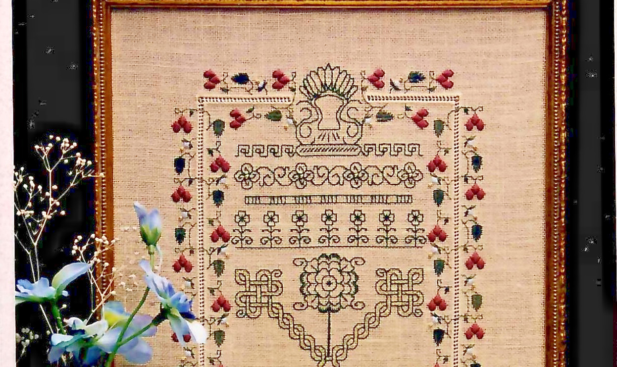 Blackwork band Sampler MOSS CREEK IVERSON Kit cross stitch silk beads metallic
