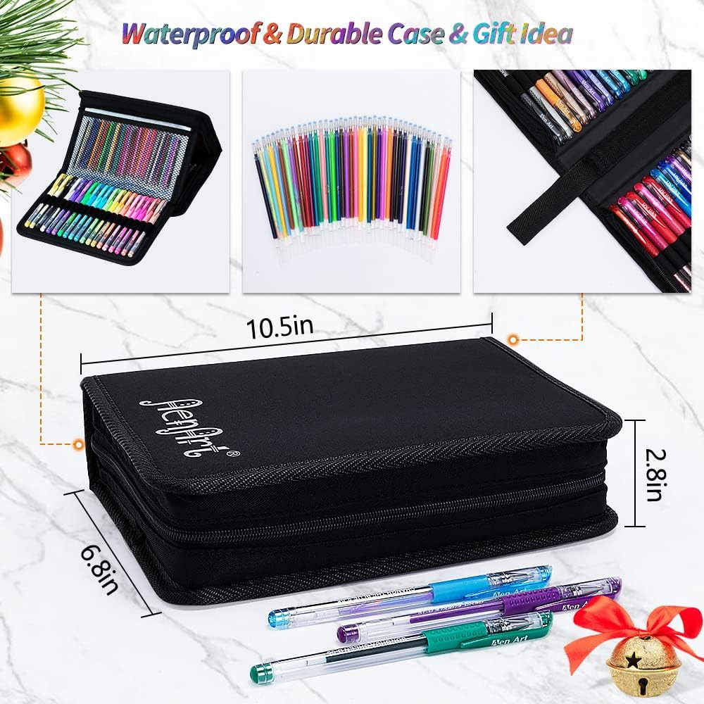 Gel Pens for Adult Coloring Books, 160 Pack Artist Colored Gel Pen