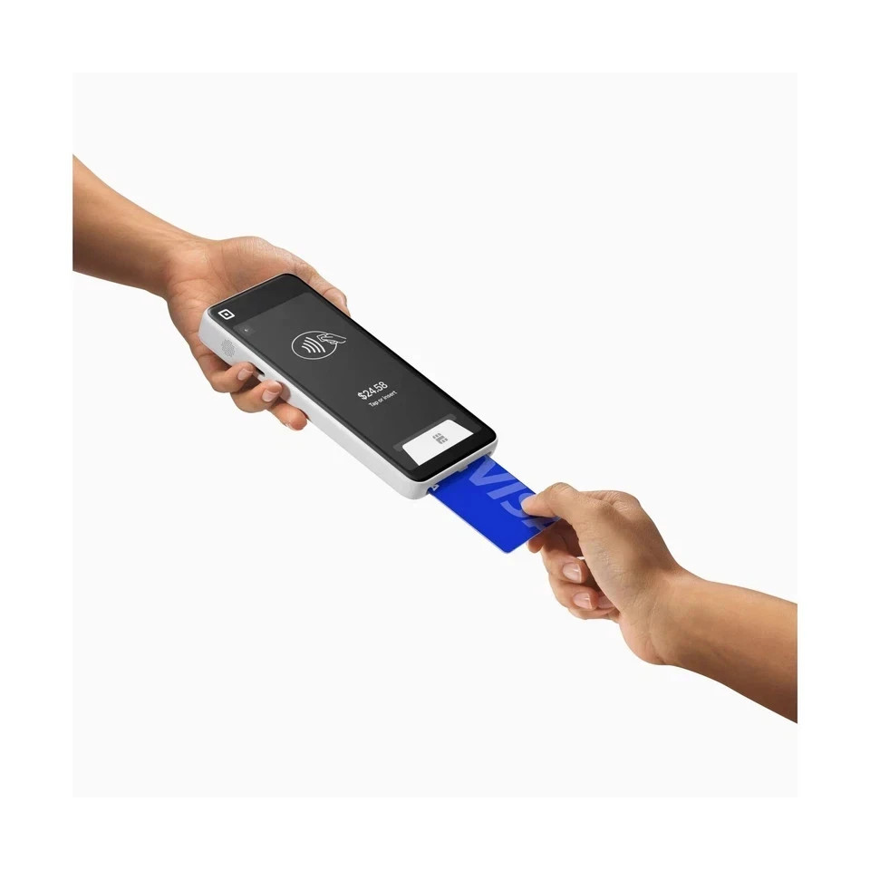 New Square Handheld Portable POS Credit Card Machine to Accept Payments White
