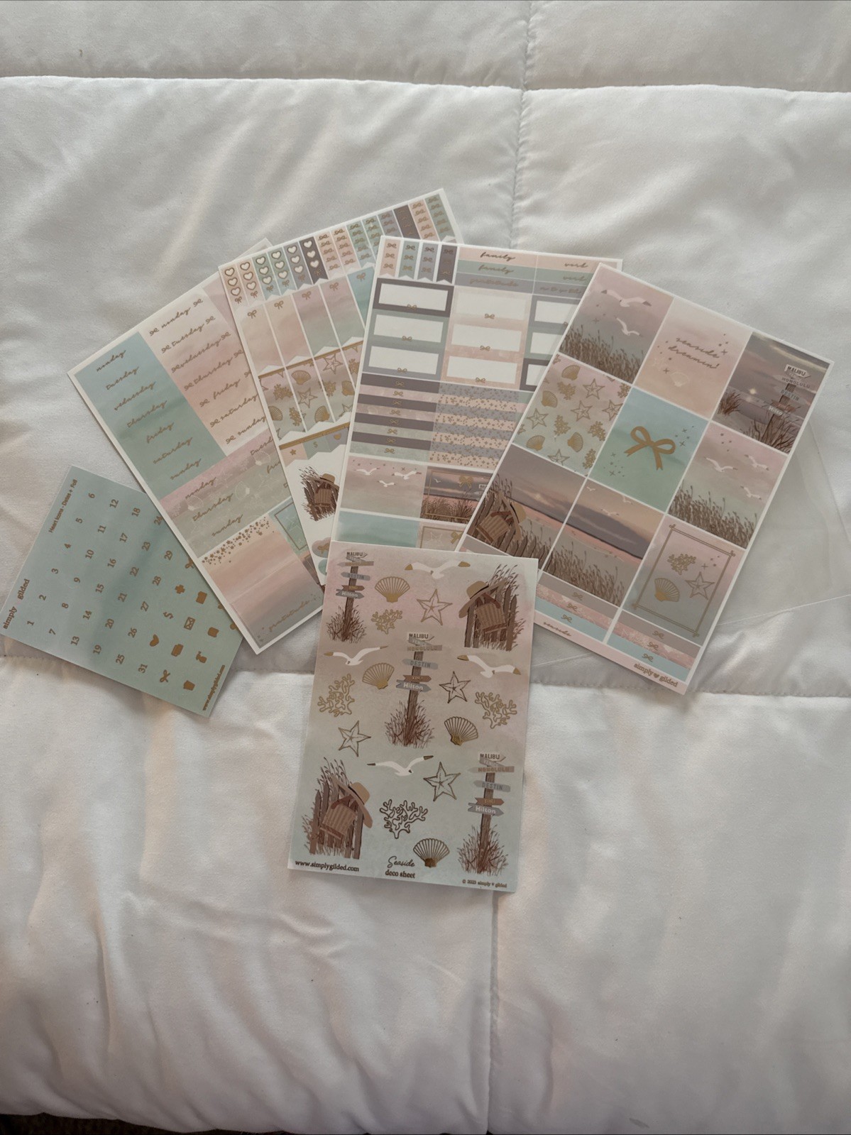 Simply Gilded Seaside Sub Box -May 2023 Brand New Complete Set