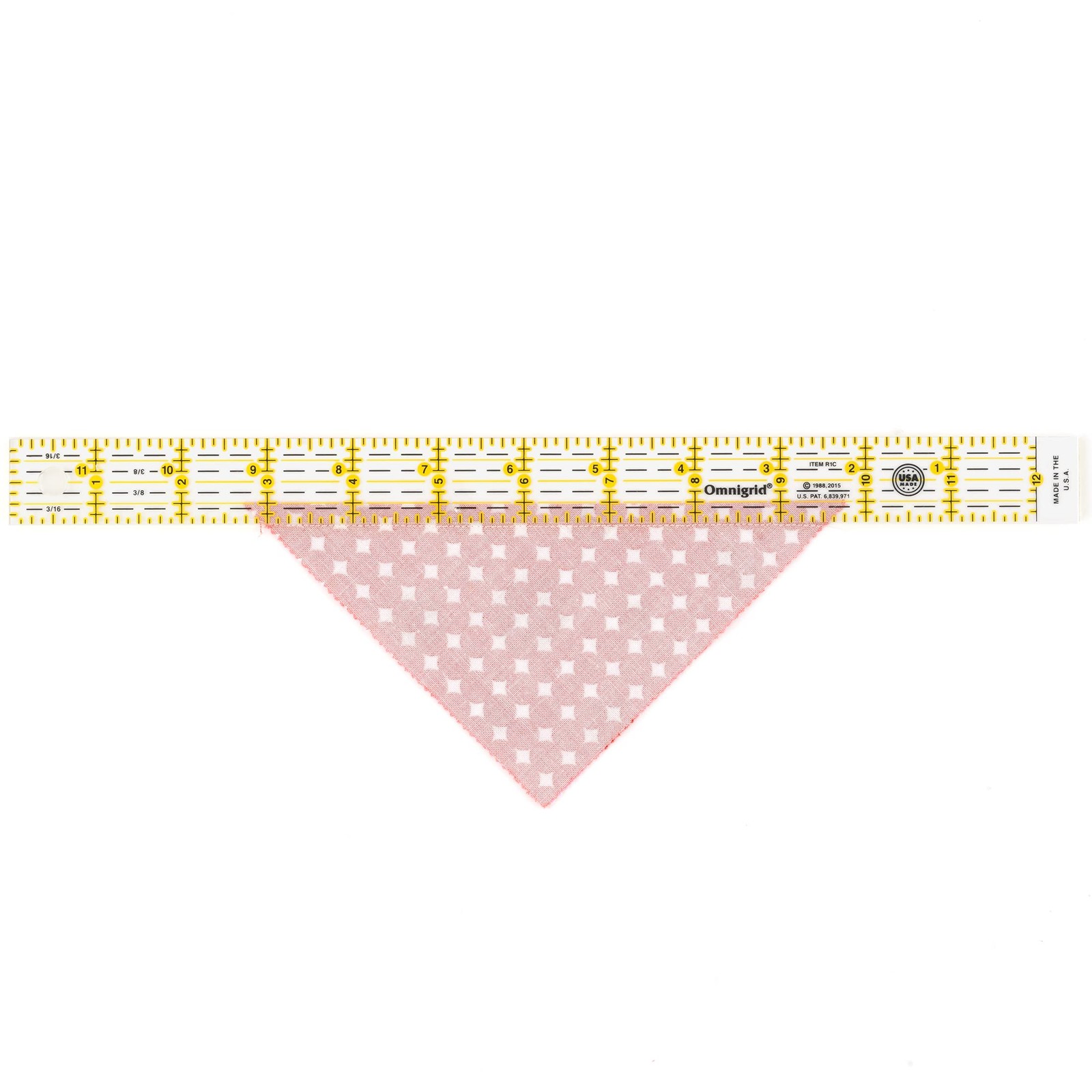1 x 12-Inch Ruler, Clear Quilting and Sewing Ruler