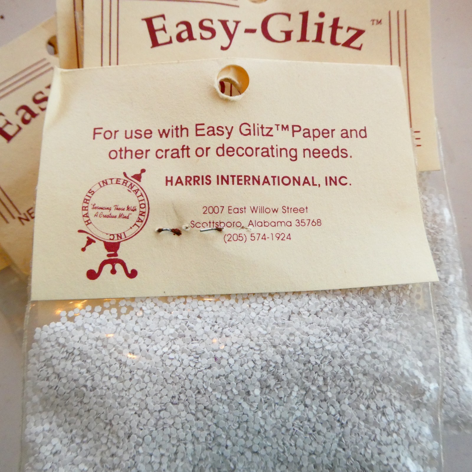 Vintage Glitter Easy-Glitz Confetti Hug Lot of 99 pkgs 0.3 oz each Made in USA