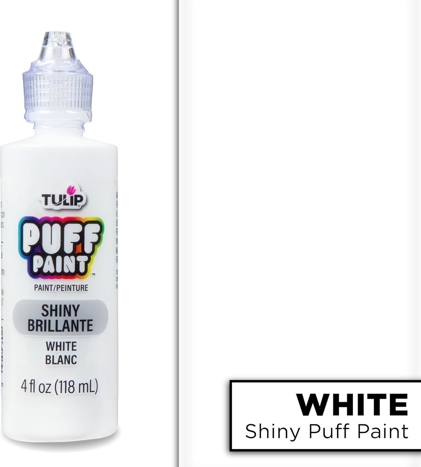 Tulip Puff Paint Slick White 4 Fl Oz (Pack of 3) 4 3),