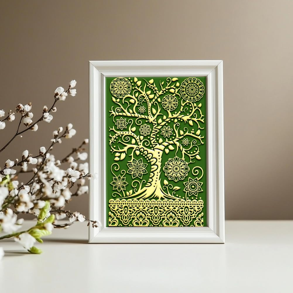 16 Sheets 16 Styles Retro Lace Polymer Clay Texture Mat Mandala Tree