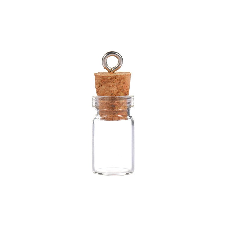 100pcs 0.5ml Mini Glass Bottle Vial Jar 10x18mm Small Container DIY Craft
