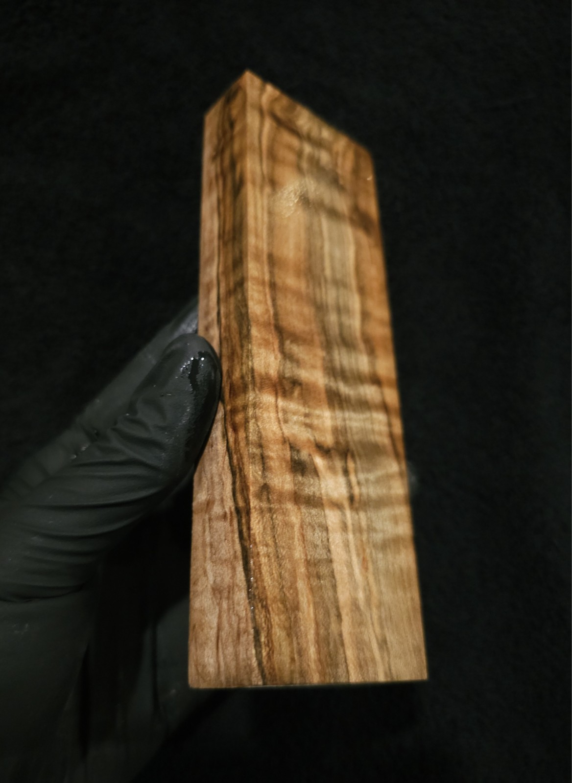 Stabilized Curly Ambrosia Maple Block – Knife Scales/Pen Blanks