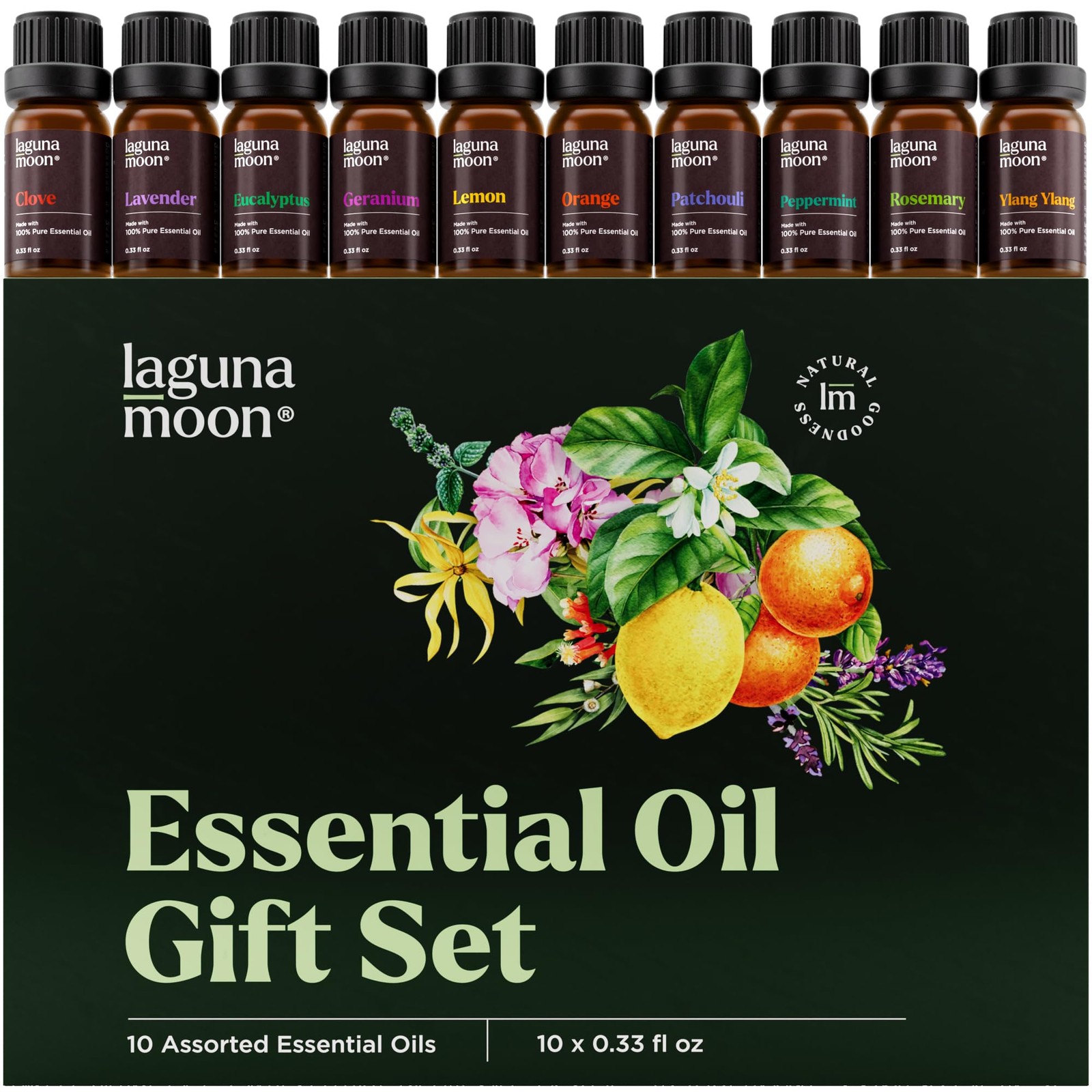 Essential Oils Set – Top 10 Gift Blends 0.33 Fl Oz (Pack of 10), 10-pack