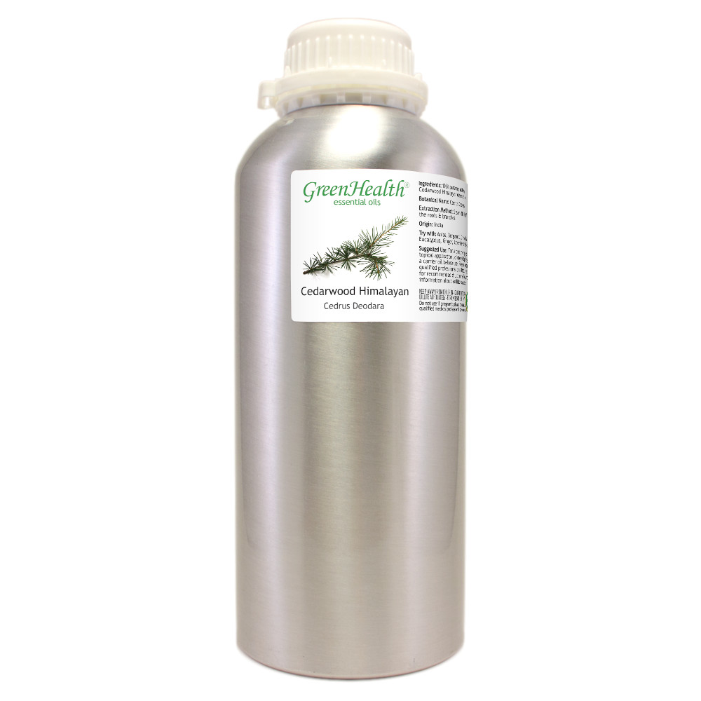 32 fl oz Cedarwood Himalayan Essential Oil Pure & Natural in Aluminum Bottle