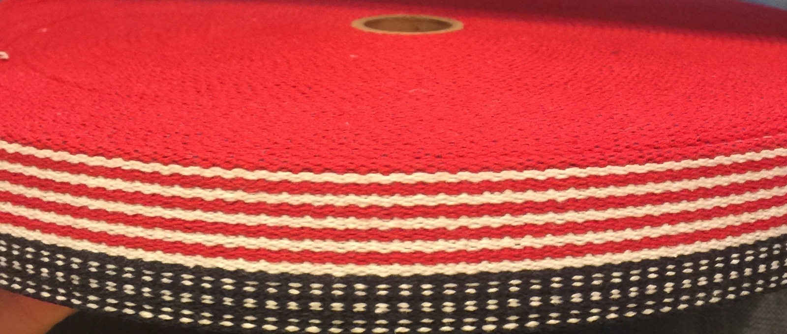 1 1/4″ Heavy Cotton Webbing Patriotic – American Flag – 5 Continuous Yards