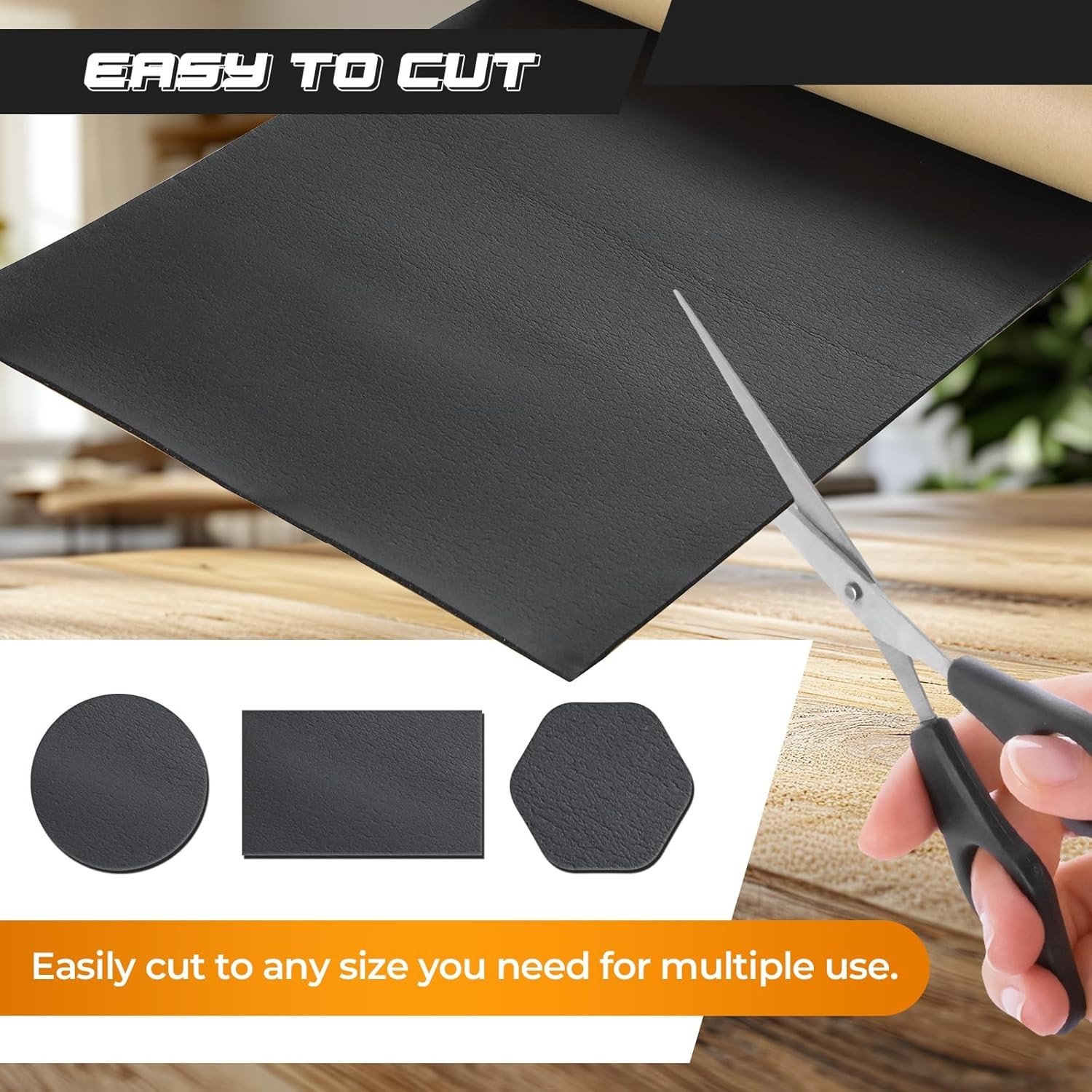 Versatile 1/8” Thick Neoprene Foam Sheet with Adhesive, Ideal for DIY & Crafts