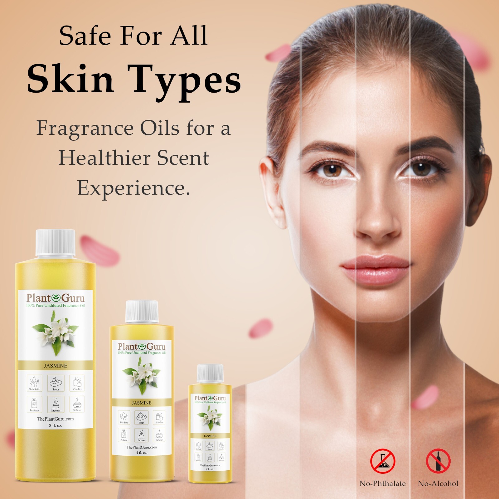 Jasmine Fragrance Oil For Candle, Soap Making, Diffuser and Burners