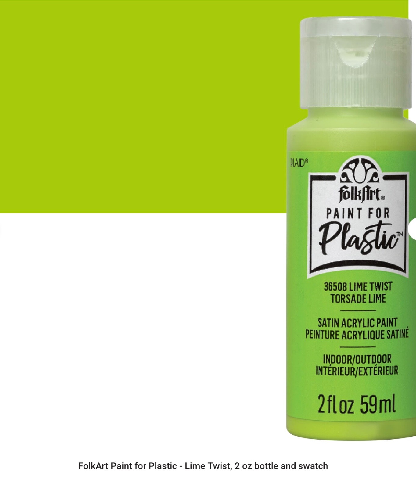 Paint For Plastic by FolkArt, Works Better on Plastics! Build a Set/CHOOSE COLOR