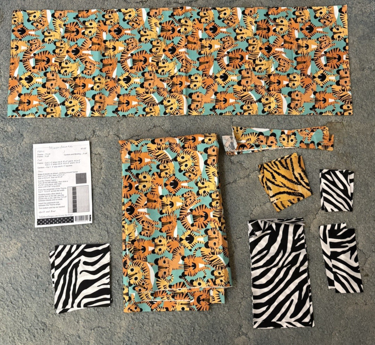 Rare Villa Rosa Designs Moondance 40″ x 50″ Pieced Quilt 2013 Kit