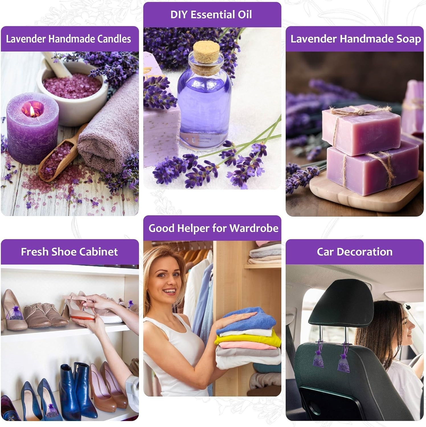 Hand-Filled Aromatic Lavender Scent Sachets