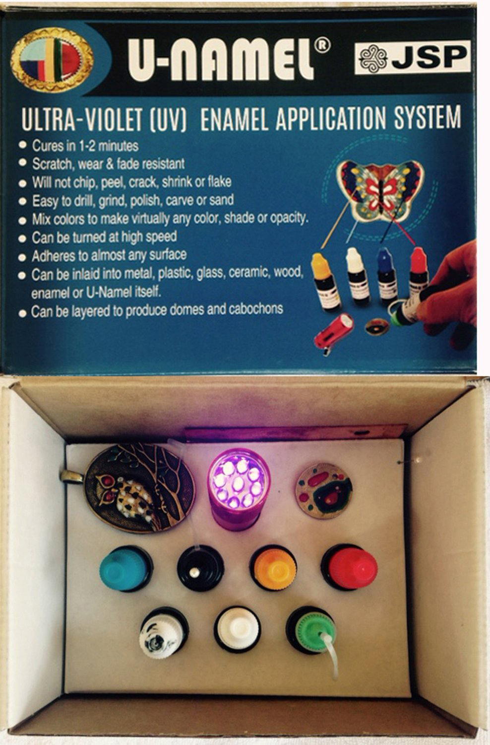 U-NAMEL starter kit, 7 colors + led light(ez2097)