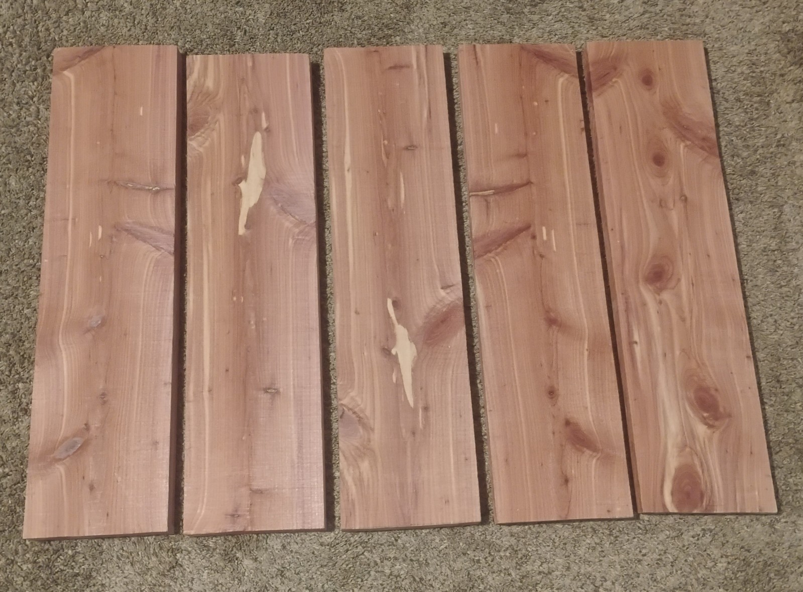 6 BF Kiln Dried Eastern Red Cedar Aromatic Boards – Pack of 5