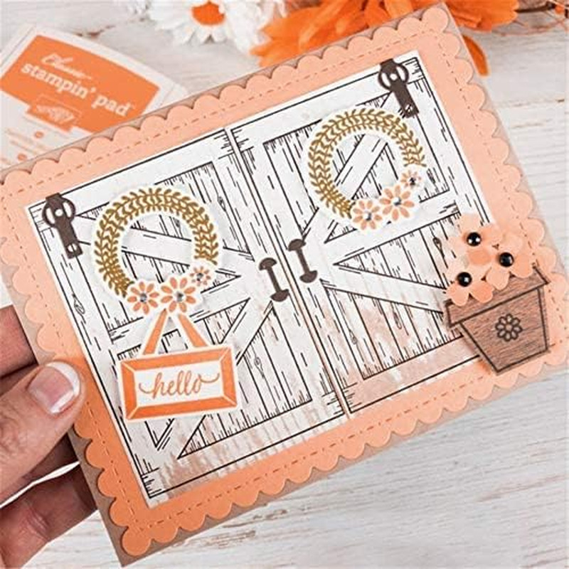 Barn Door Silicone Clear Rubber Stamp For Card Making Scrapbooking Decor DIY