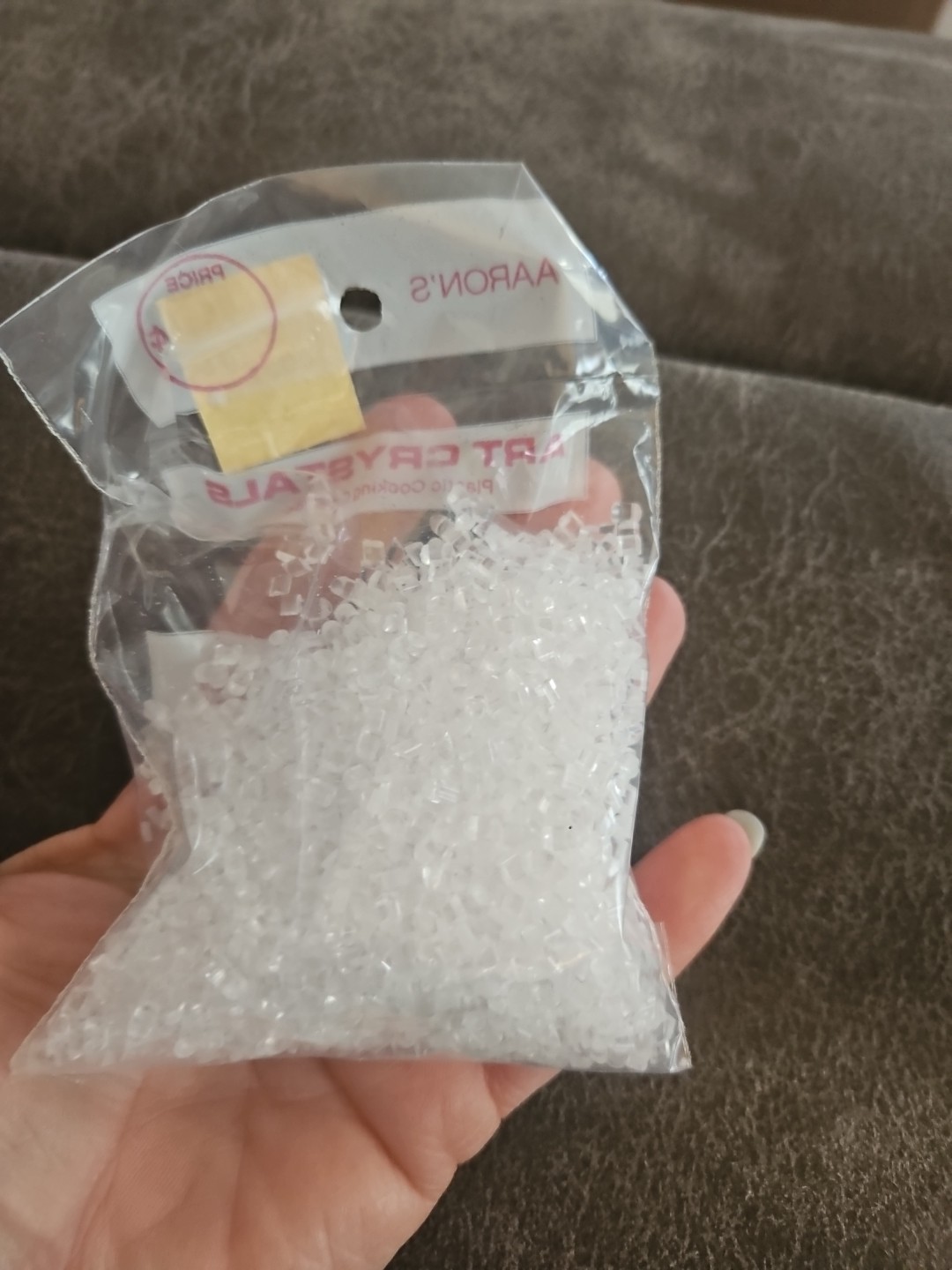 VINTAGE NEW! AARONS LARGE BAG MAKIT & BAKIT PLASTIC BAKING CRYSTALS 2 OZ Clear