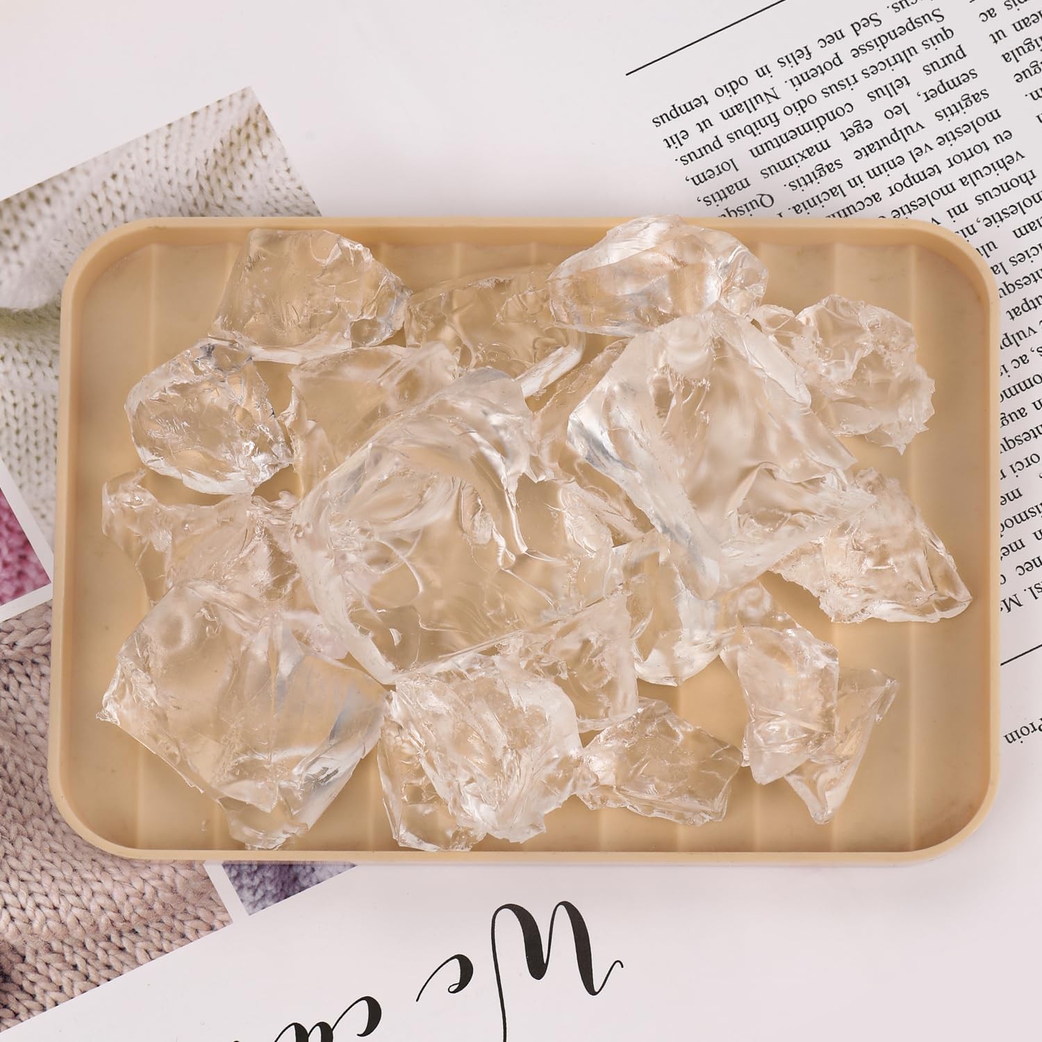 Gel Wax for Candle Making with 4 pcs Jelly Wax,50pcs Candle Wicks & 50pcs Sti…