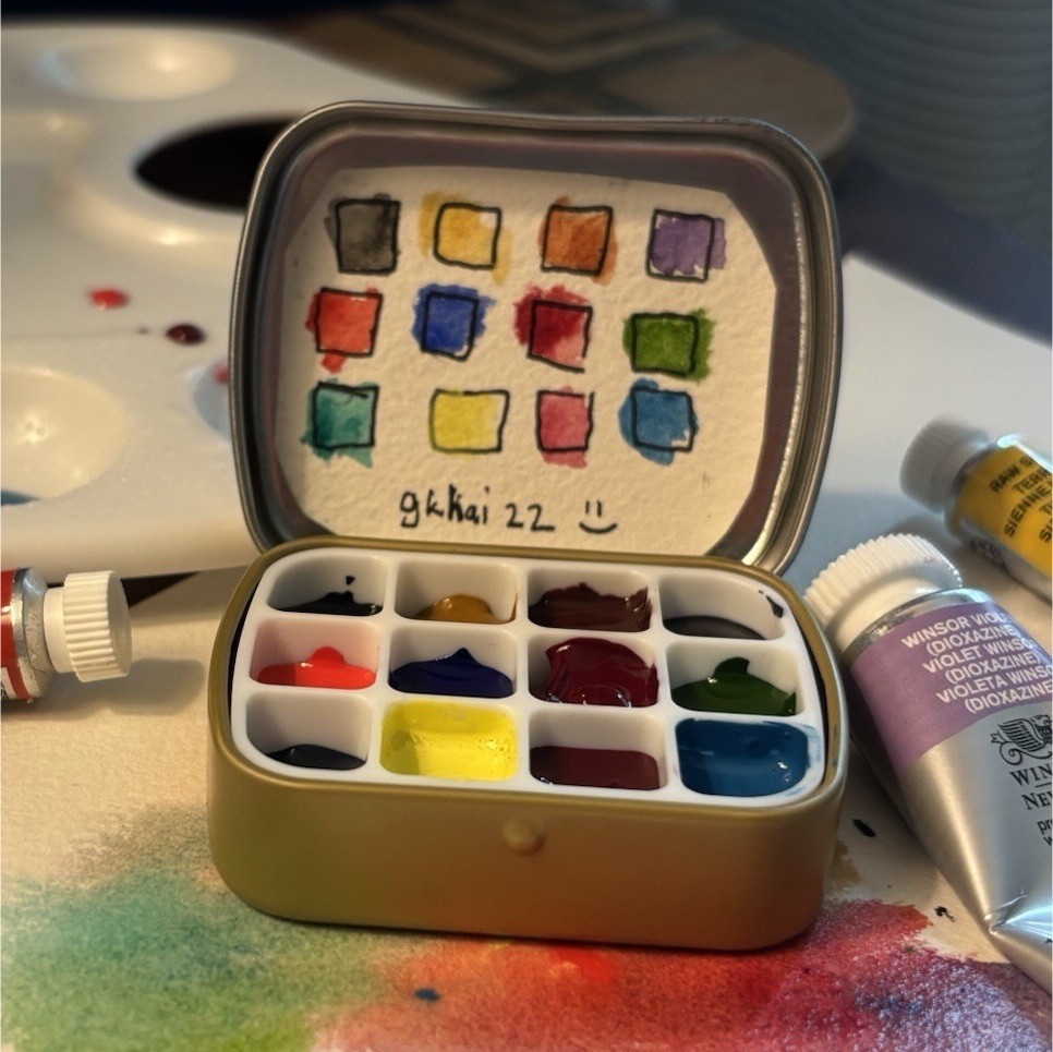 Winsor & Newton Professional Watercolor hand- poured mini set