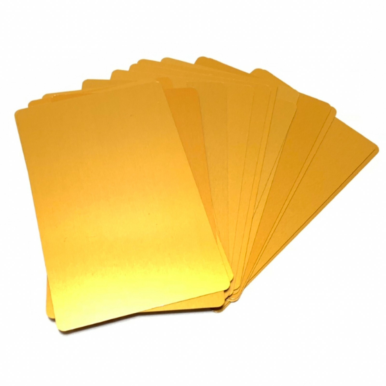 50 THICK 0.5mm Blank Metal Business Cards Anodized Aluminum, Laser & sublimation