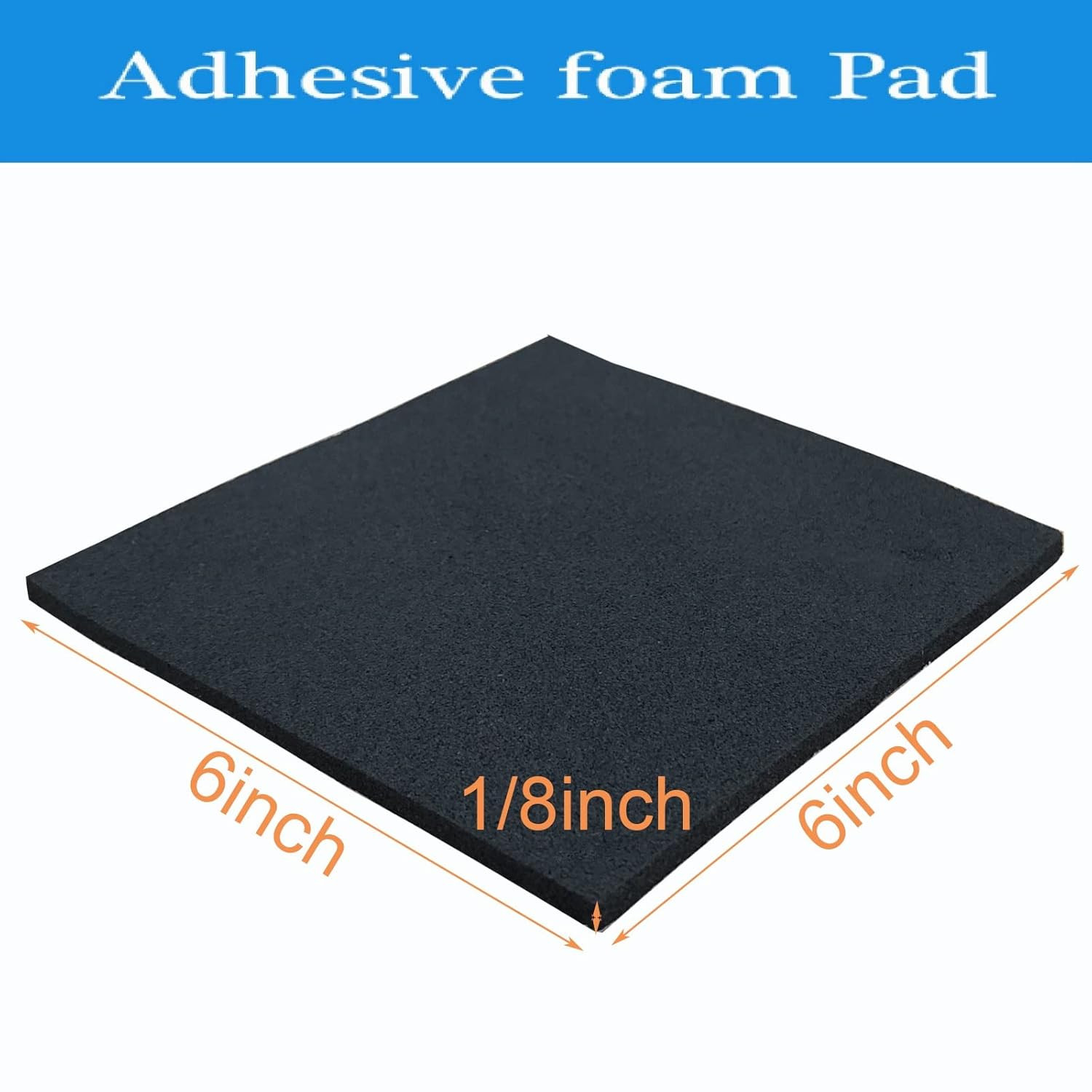 Rubber Adhesive Pads, 4 Pcs Closed Cell Foam Sheet Neoprene High Density Foam an