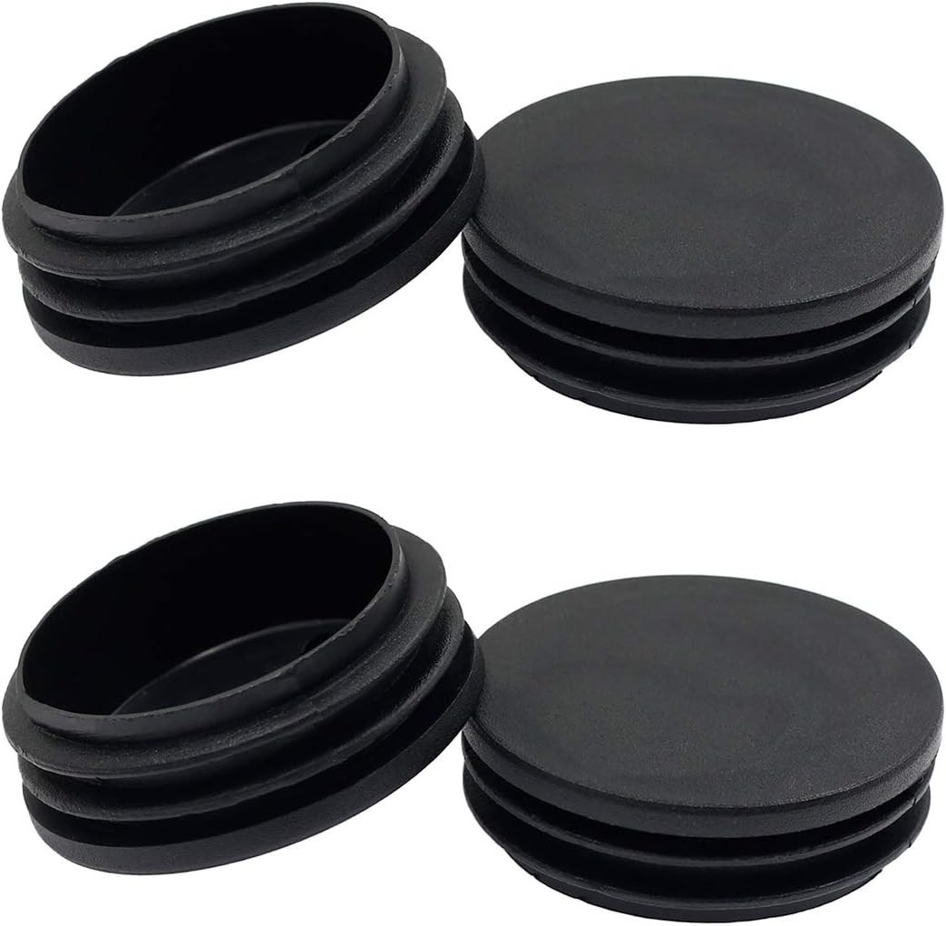 High-Quality 50mm Plastic End Caps for Tubing – 4-Pack Furniture Safety Solution
