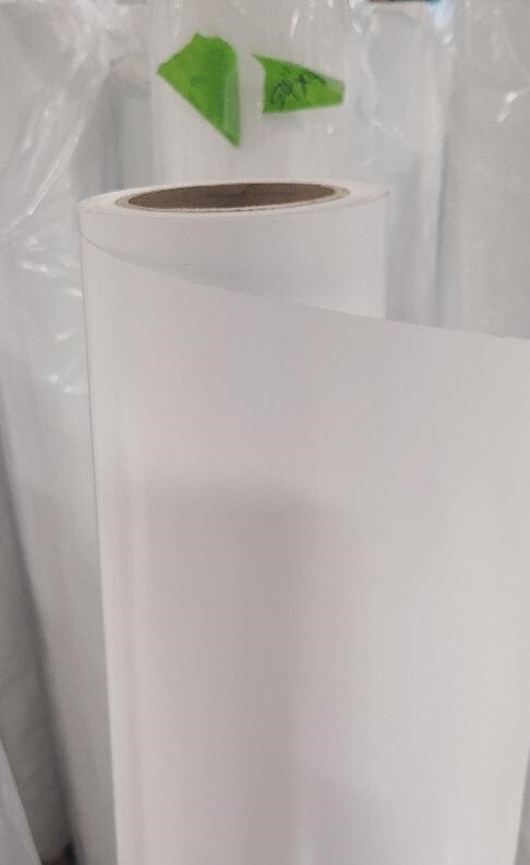 2.4mil Gloss White Car Wrap Calendar Vinyl Gray Air-Release AutoMark GF 230