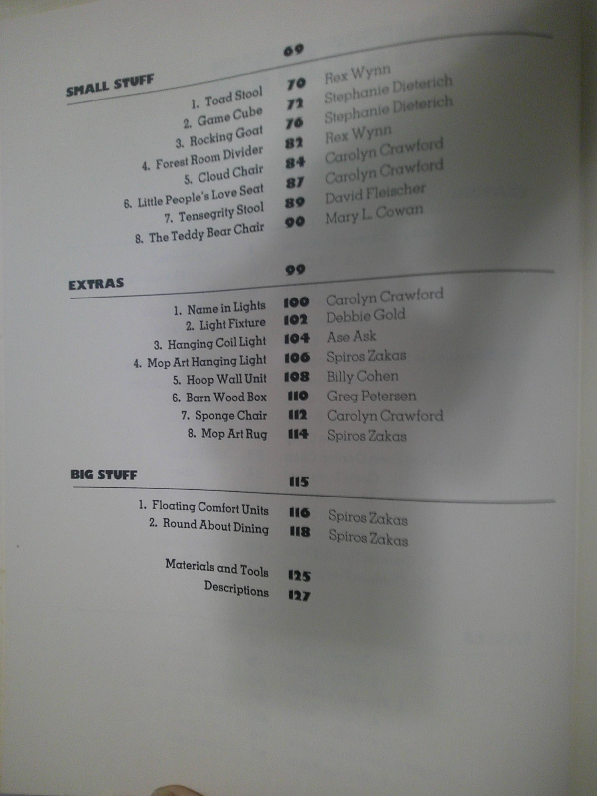 1976 Parsons School Design Furniture in 24 Hours Spiros Zakas & Students