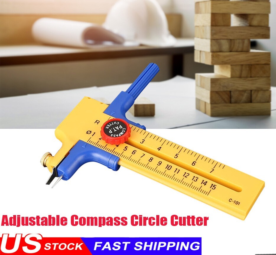 150mm Circle Compass Cutter for Cut Paper Leather Card Art Craft Tool Adjustable