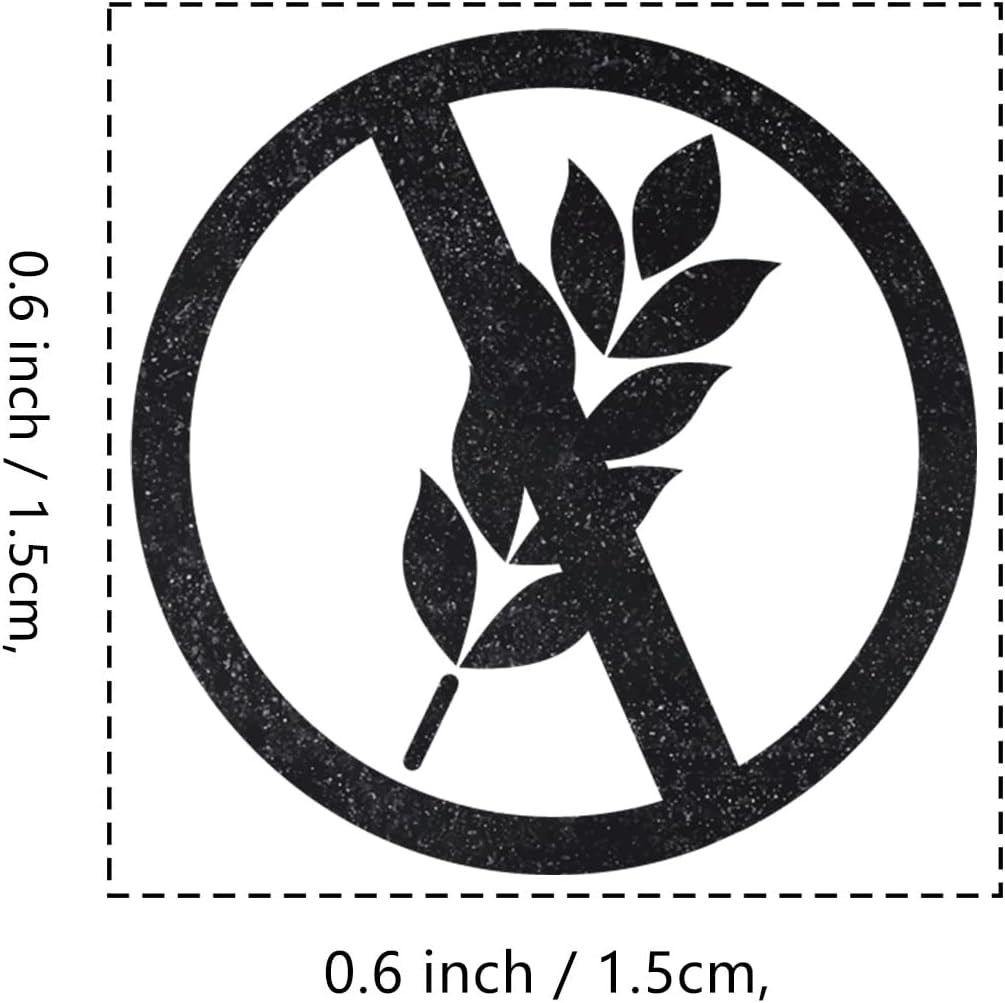 Gluten Free Rubber Stamp, 3/5 Inch Wedding Meal Choice Small Mini Stamp for Scra