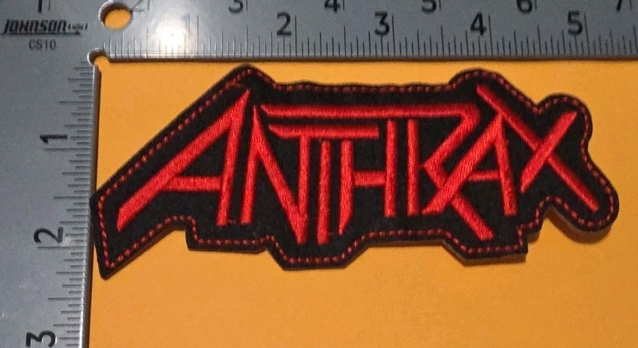 Anthrax Band Embroidered Iron/Sew On Patch