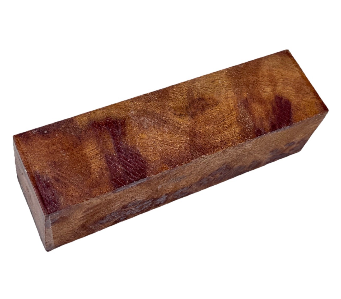 Camphor burl wood turning blank 1-3/4″ x 1-3/4” x 6-1/4″ (b47) dried