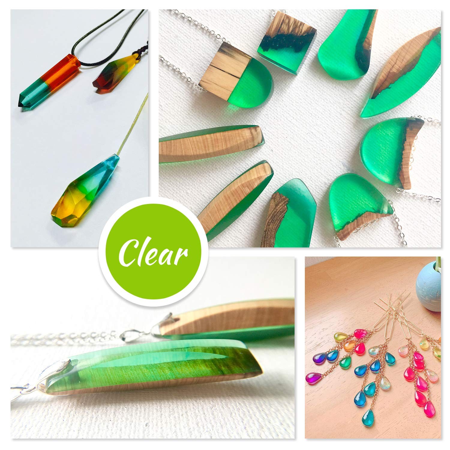 24 Color Epoxy Pigment – Crystal Transparent Dye for DIY Resin Art, Jewelry M…