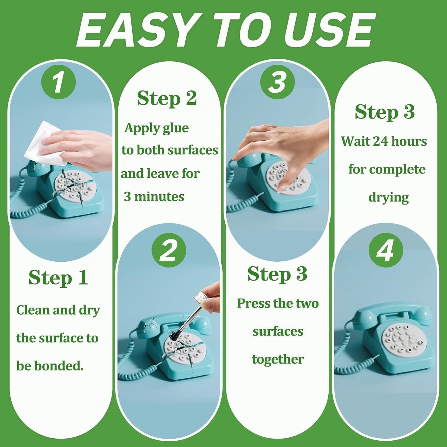 120ML Clear Super Glue w/ Brush Multi-Purpose Adhesive