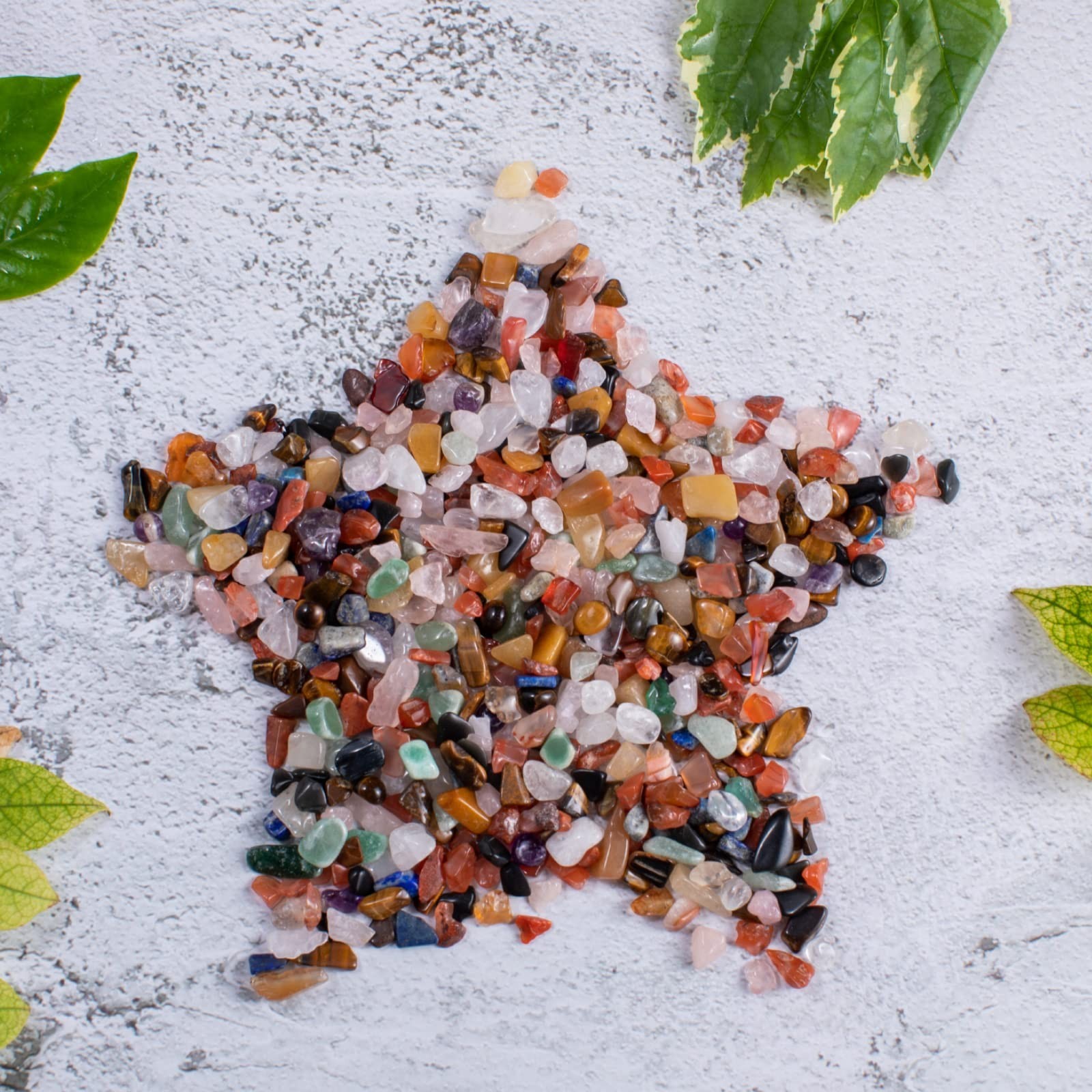 Assorted Stone Tumbled Chips Stone Crushed Crystal Quartz Irregular Shaped St…
