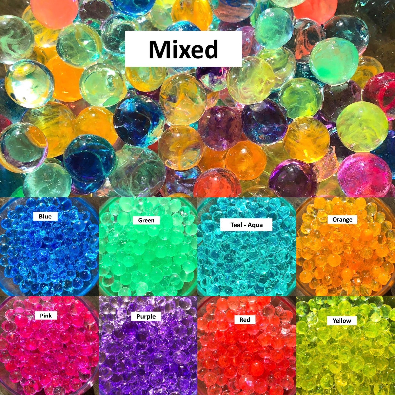 Bulk Water Gel Beads,Vase Filler,Big Brenduh,Wedding Centerpiece,Soil Substitute