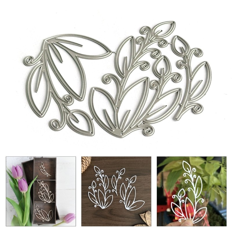 Leaves Cutting Dies Carbon Steel Metal Die Cut for Paper Card Decoration