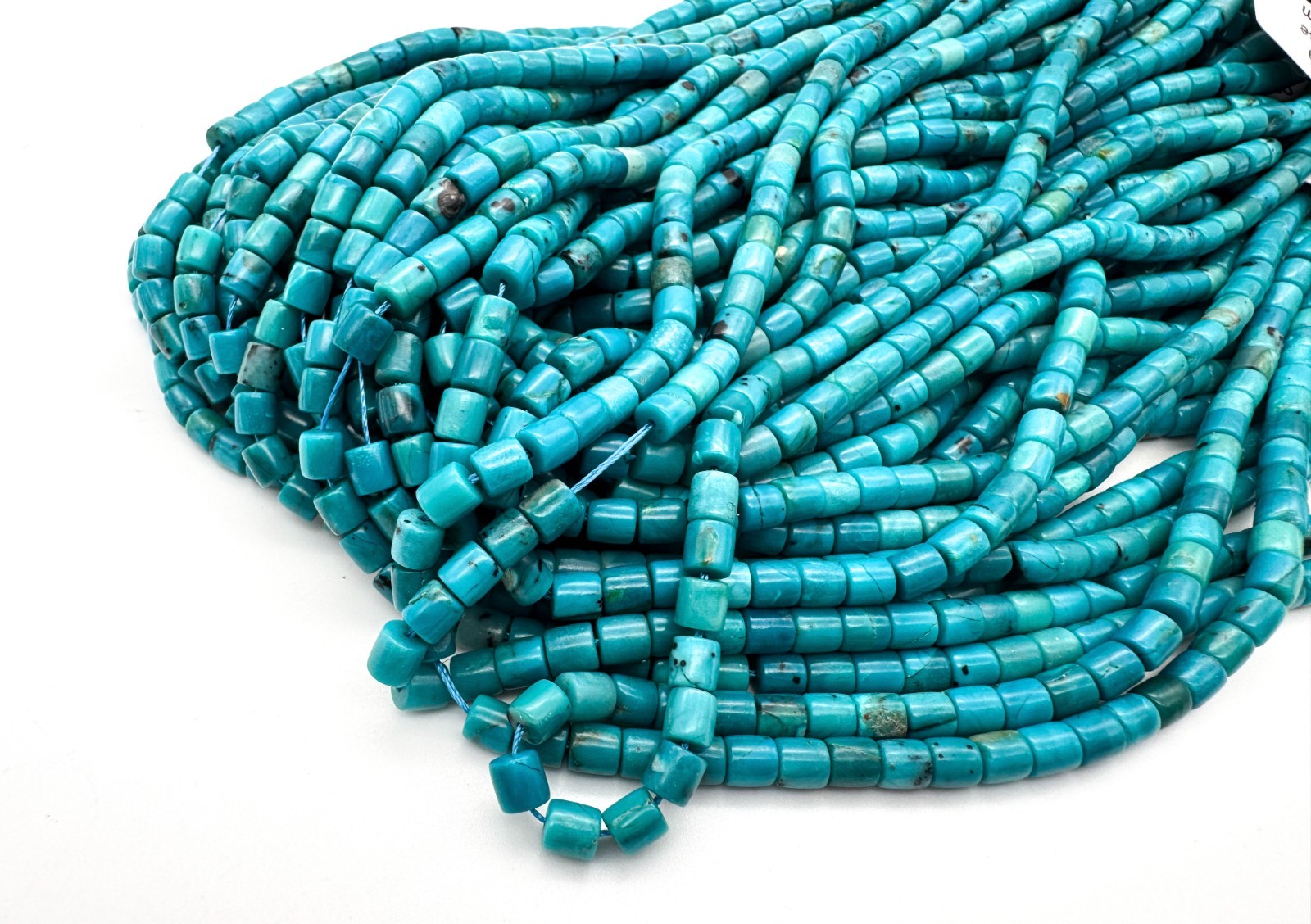 Genuine AAA Blue Natural Kingman Turquoise Heishi Gemstone Beads 4mm PGS409