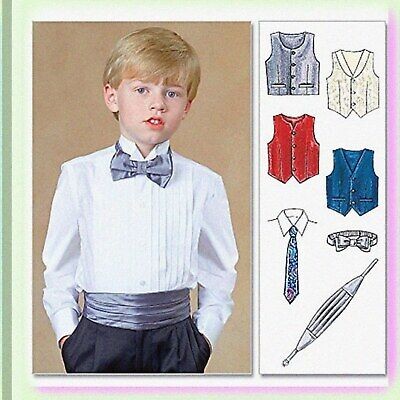 Gentlemen’s Child Formal Vest Cummerbund Bow Tie Set