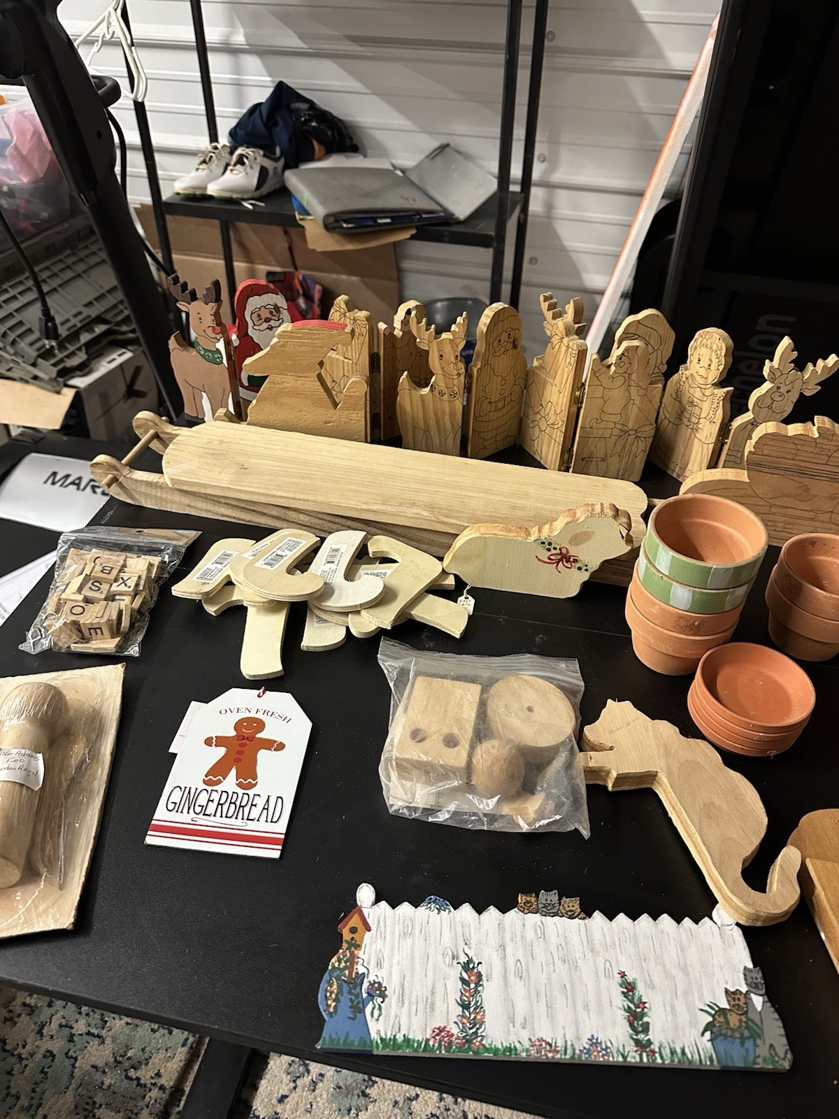 Lot Of Vintage Solid Wood Working Shapes/tags/etc All Sizes/occasions 170+ Craft