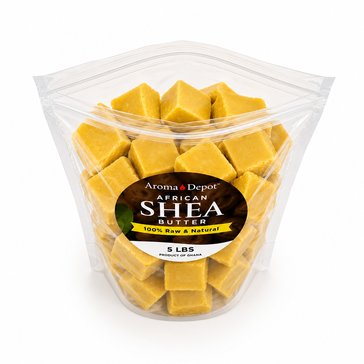 5 lbs. Raw African Shea Butter Yellow From GHANA Natural UNREFINED Pure Organic