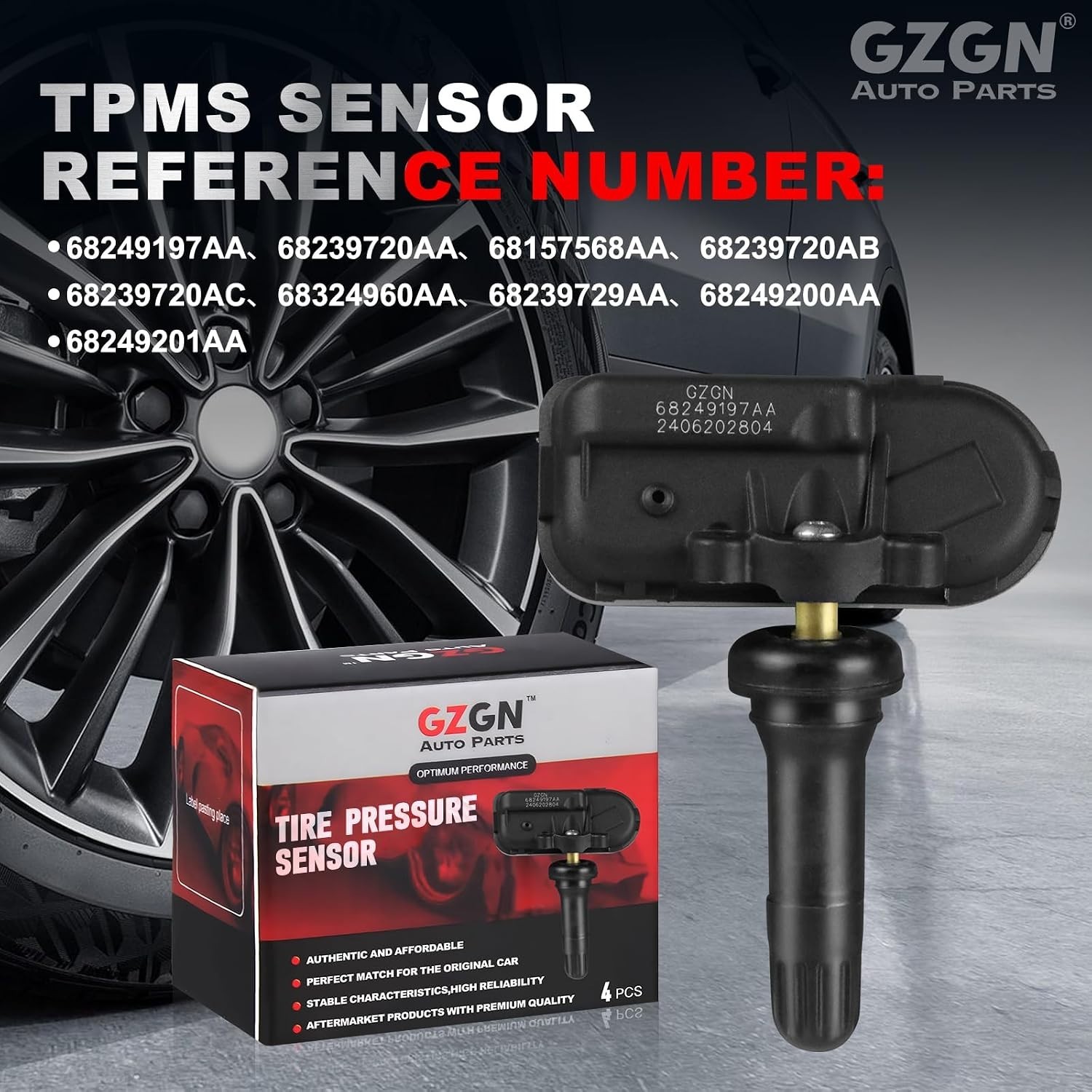 TPMS Tire Pressure Monitoring Sensor Compatible with Ram 1500/2500/3500//4500/55