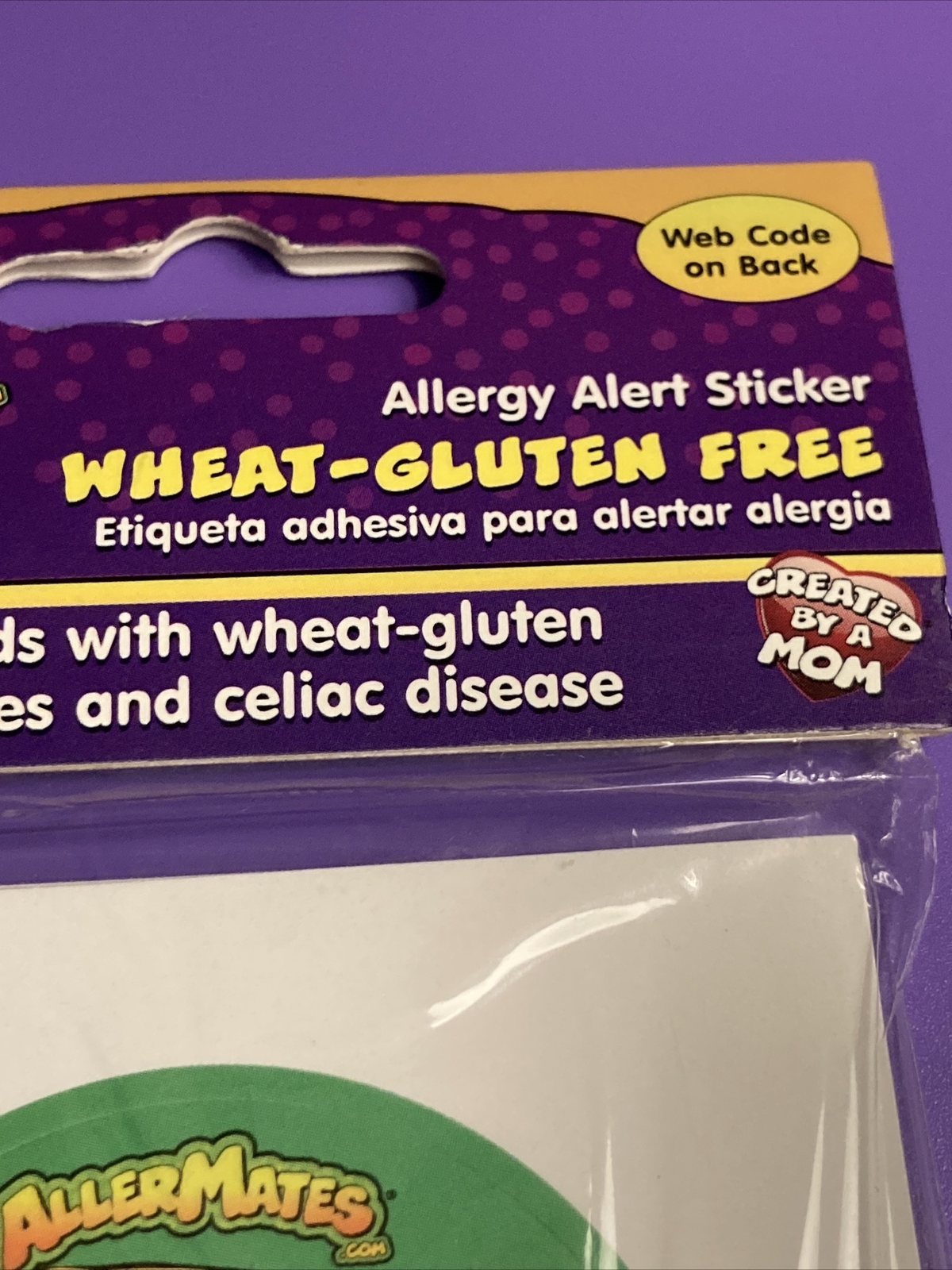 AllerMates Allergy Alert Stickers Gluten Free 24ct New Teacher Daycare Parent