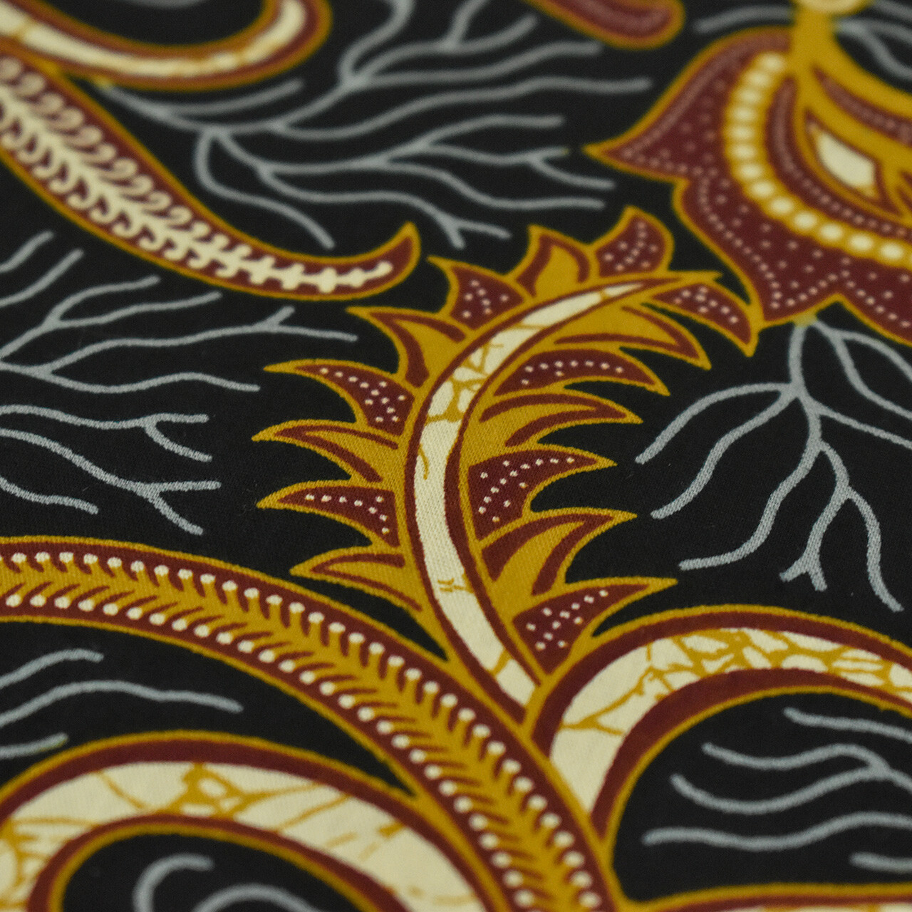 Indonesian Batik fabric, Traditional cloth Javanese ethnic cotton Sarong textile