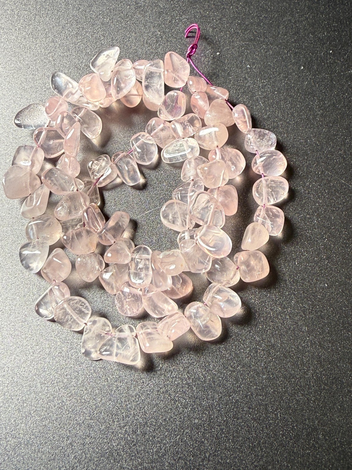 Rose Quartz Nugget Beads: Soft Pink Gemstone Strand, 16″
